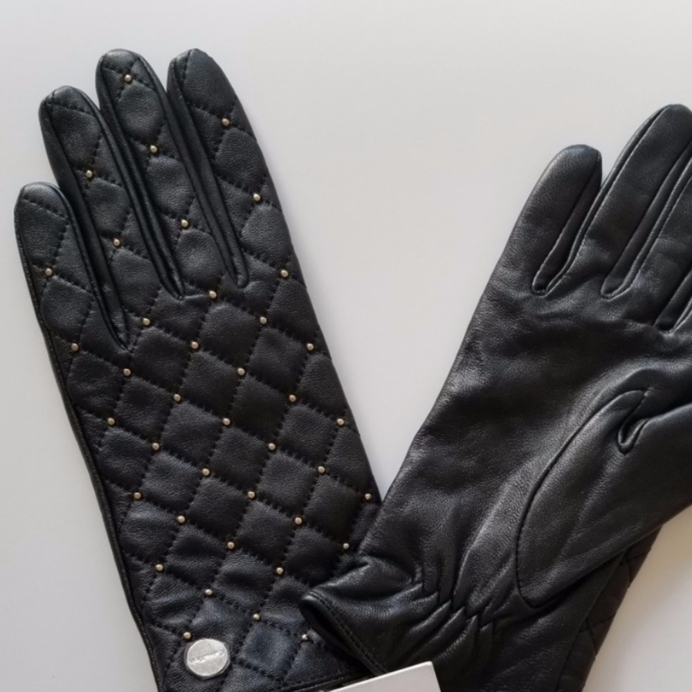 Calvin Klein leather gloves